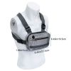 Chest Rig Bag Reflective Tactical with Multi Pockets for Night Running Cycling Walking Trekking Jogging Climbing