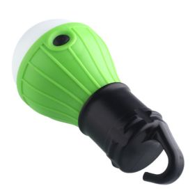 Portable Hanging Hook 3LED Camping Tent Light Outdoor Fishing Lantern Lamp Torch R06 (Color: GREEN)