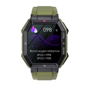 Outdoor Smartwatch Bluetooth Calling Heart Rate (Color: GREEN)